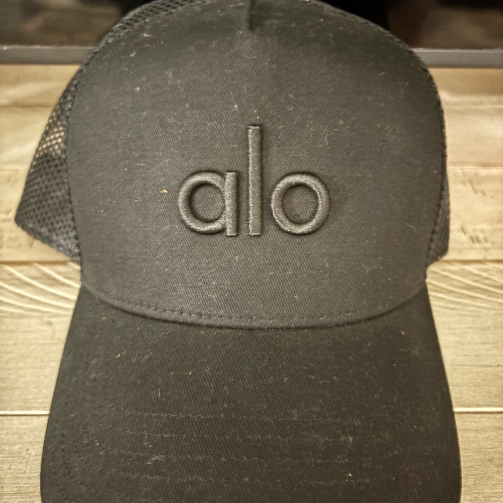 Alo Black Trucker Hat